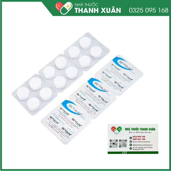 Viên ngậm Star Benko 1mg trị nhiễm khuẩn đường miệng, họng